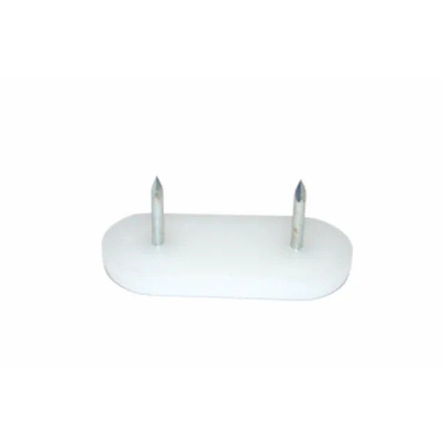 Patin pour meubles 45x20x5 PVC blanc /pièce