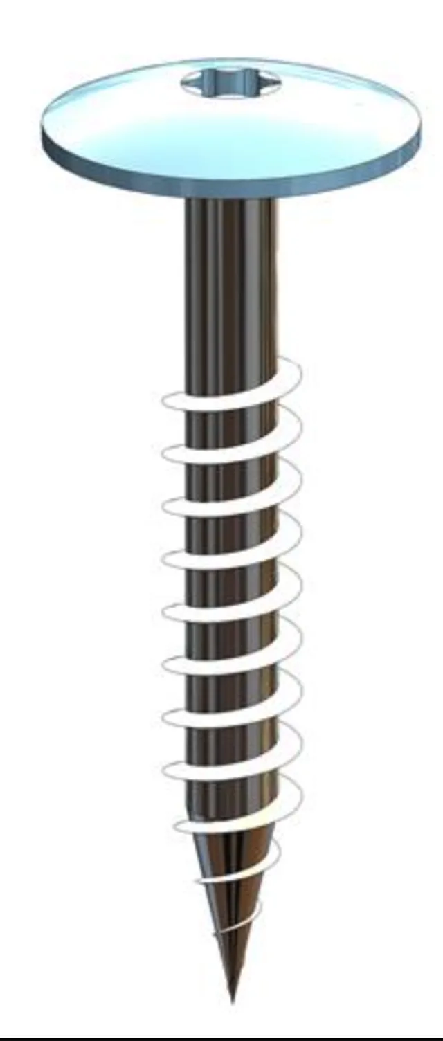 Vis pour Tectiva Inox A2 TX20 tête bombée (15 mm) TE20 5,5x40 mm pointe AF (Emb de 100 pces)
