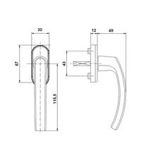 Béquille de Fenêtre Alu - Biemar Bois-1