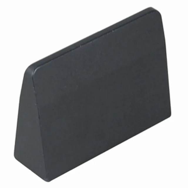 Bouton pointu aluminium noir 32mm