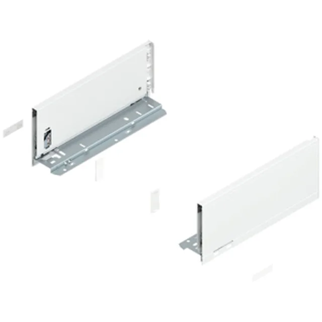 Set de côtés Legrabox G+D hauteur K, 500mm blanc soie