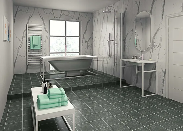 Panel-X PURE Statuario Marble 2400x580mm - Biemar Bois-1