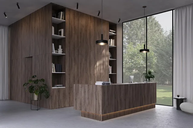 Mélaminé Unilin 18mm V9A Heritage Oak Medium Brown - Biemar Bois-2