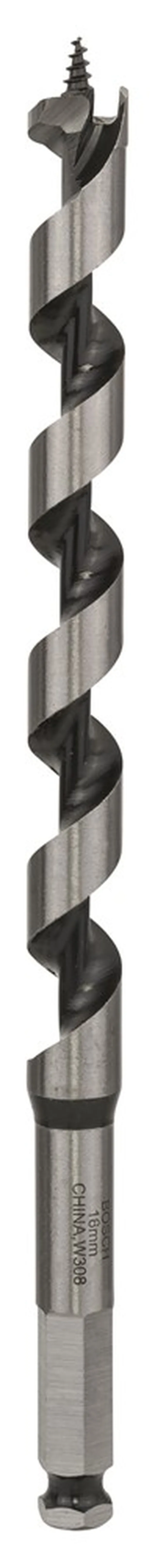 Mèche à bois hélicoïdale, six pans 18 x 170 x 235 mm, d 11,1 mm