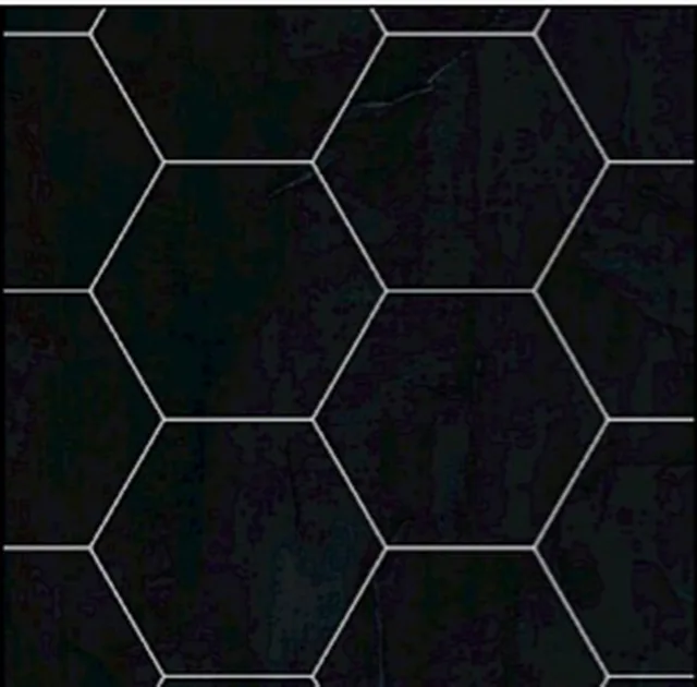 PANEL-X ELITE TILE PXEL02676 Black Velvet Satin Hexagon klik 2400*620*10.2mm 1,49m