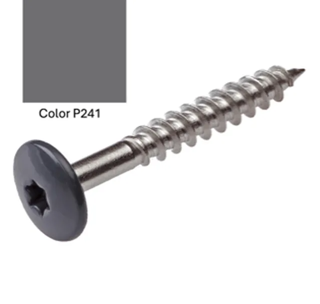 Vis Pictura PG241 grau 5,5*35 farbiges Edelstahl 250 Stück