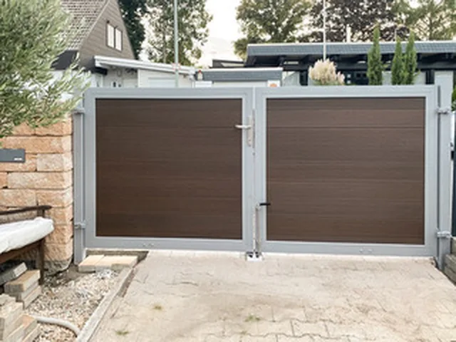 SYSTEM CLASSIC Bois Composite Amande/Argenté - Biemar Bois