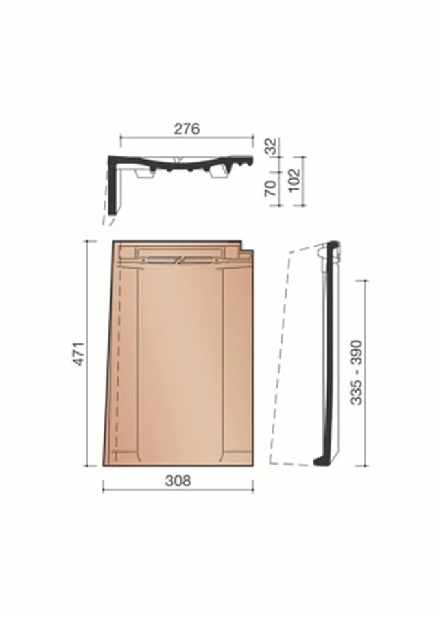 Rive gauche Jura Nova anthracite (2,6pc/m)