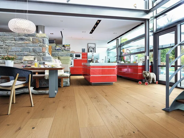 Sol en Bois Lindura HD 400 - Verni Ultra Mat Chêne Authentique Caramel 8916 - Biemar Bois
