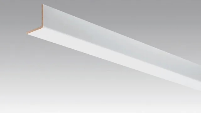 Équerre Blanc perle 33x33mm - Biemar Bois