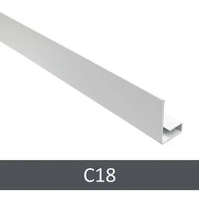 Profil arrêt Sidings 27mm 3m -018 gris schiste