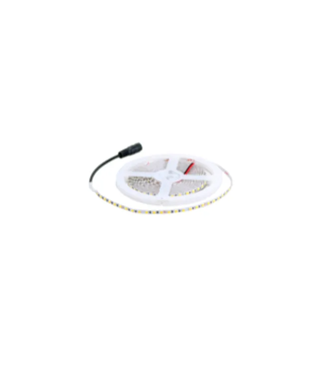 Ruban LED Tudo Eco 12V, 8 mm, 9,6W/m, 120LED/m (15m) look blanc chaud,3000Kelvin  + câble d'alimentation