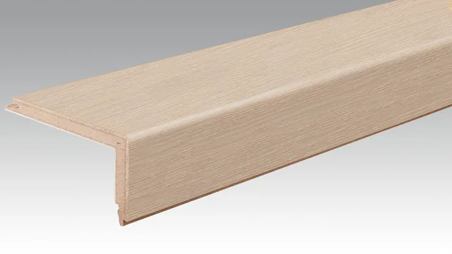 Parquet Profilé L Chêne Animé Blanc Crème 9014 Brossé 15/40mm - Biemar Bois