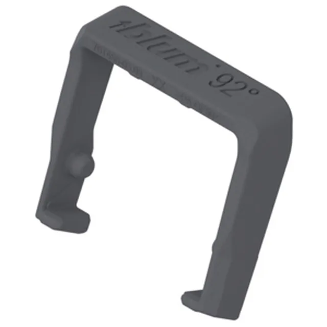 Limiteur d'ouverture 92°, pour charnières Cristallo et portes minces R7037, gris foncé