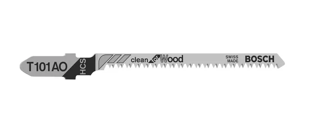 Lame de scie sauteuse T101 AO Clean for Wood /5pces
