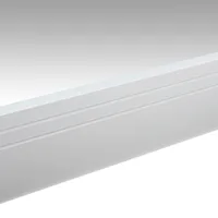 Plinthe Profilé 19 PK Blanc Uni Brillant - Biemar Bois