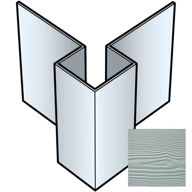 Angle extérieur asymétrique Cedral 3m C10 Bleu ciel - Biemar Bois