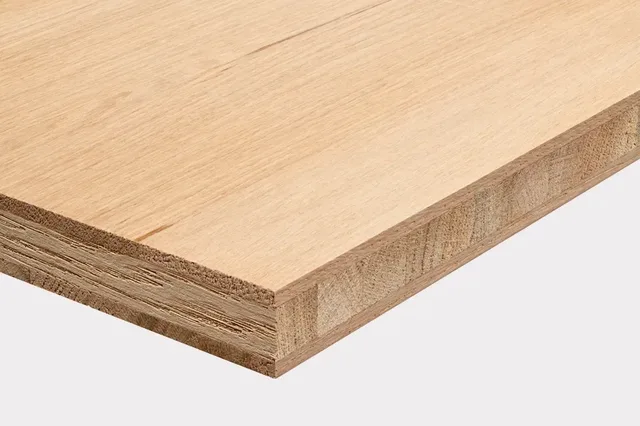 Chêne Rustique 3 plis 18 mm 2450x1180 - Biemar Bois