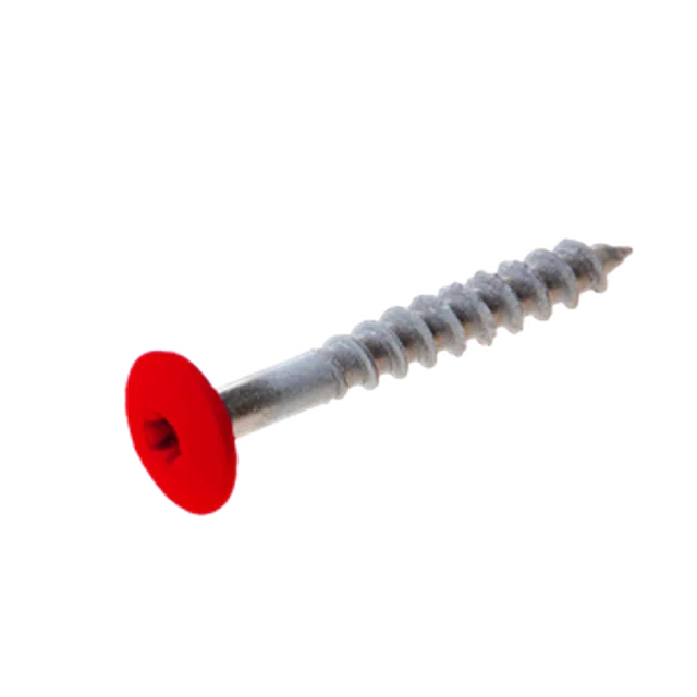 Vis Trespa inox A2 TX20 tête bombée (12 mm) 4,8x38 mm METEON UNI A1225 Motion Red (Emb de 100 pces)