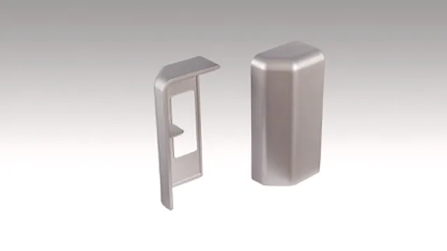 Embout gauche/droit conçu pour les plinthes 15MK/20PK /20PK Aqua Aspect acier 2038