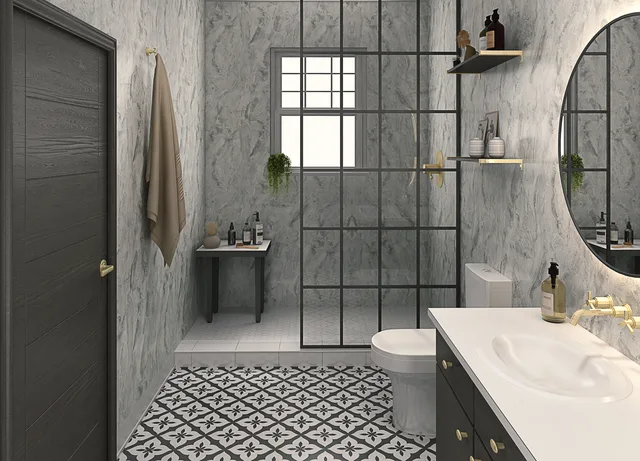 Panel-X NEXT Stratus Marble Glans 2400x580mm - Biemar Bois-2