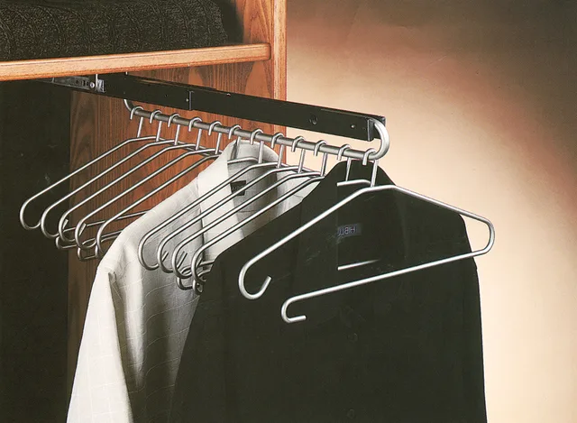 Portemanteau extensible chrome 350mm - Biemar Bois