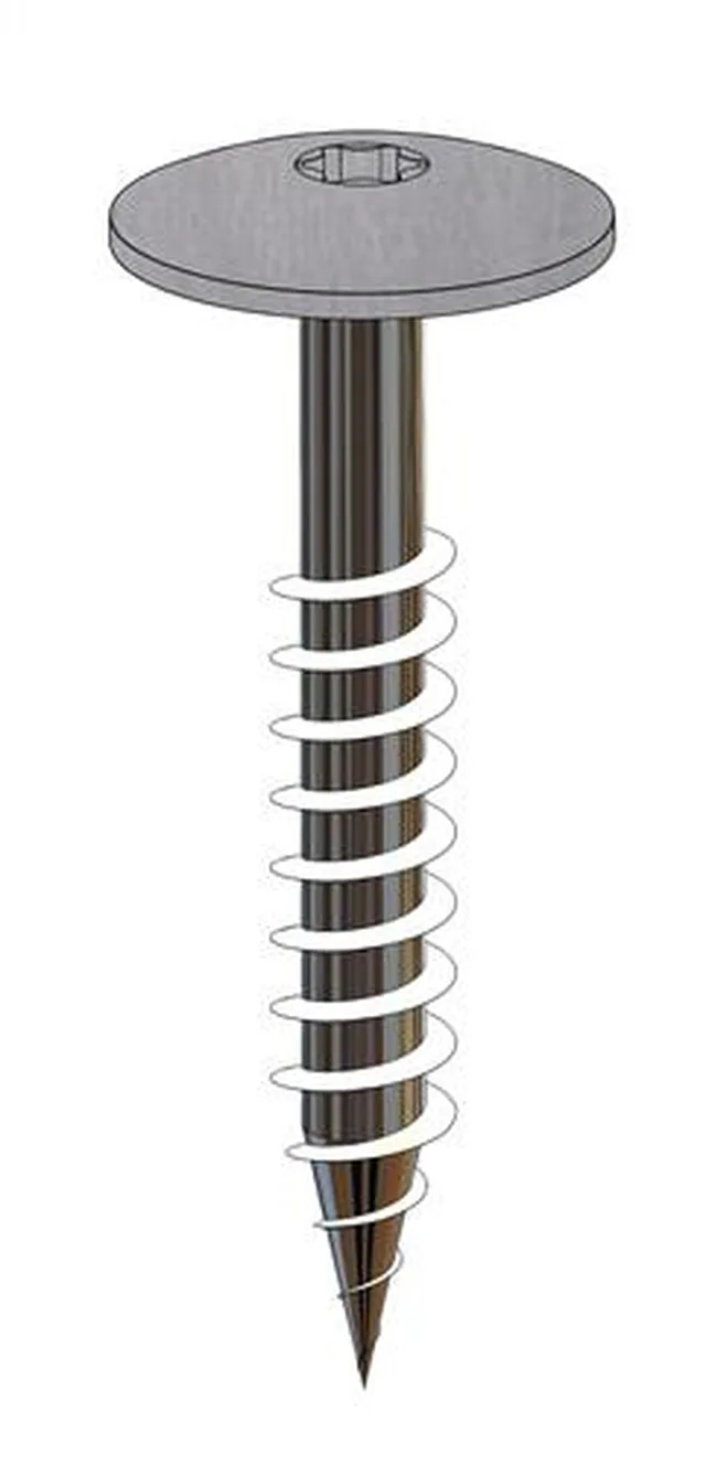 Vis pour Tectiva Inox A2 Torx 20 tête bombée (15 mm) TE15 5,5x35 mm (Emb de 100 pces)