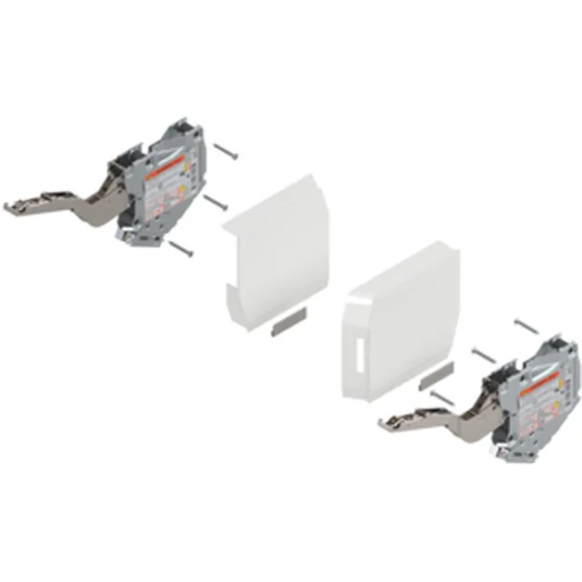 Garniture Aventos HK-S type C blanc soie + attache-façade