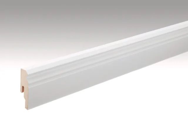 Plinthe /  Profile 10 PK Blanc uni brillant FD / 2380*60*18mm