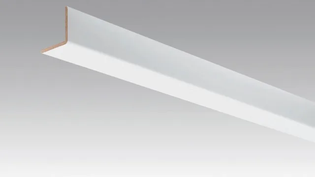 Equerre 33/33 mm Bois blanc neige - Biemar Bois