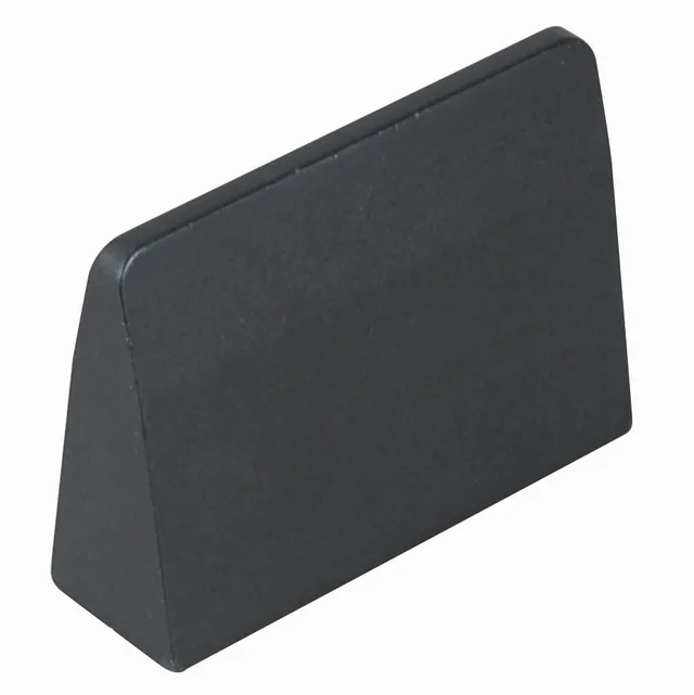 Bouton pointu aluminium noir 32mm - Biemar Bois