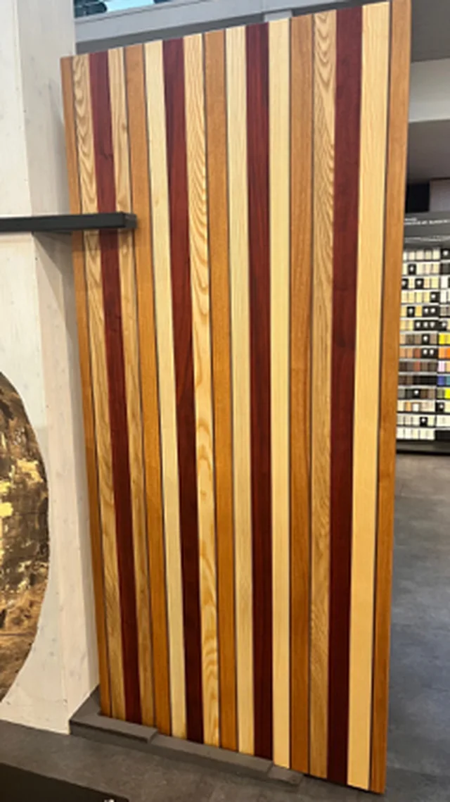 Table "multi-essences" en bois 2200x1000x40 + huile RUBIO incolore