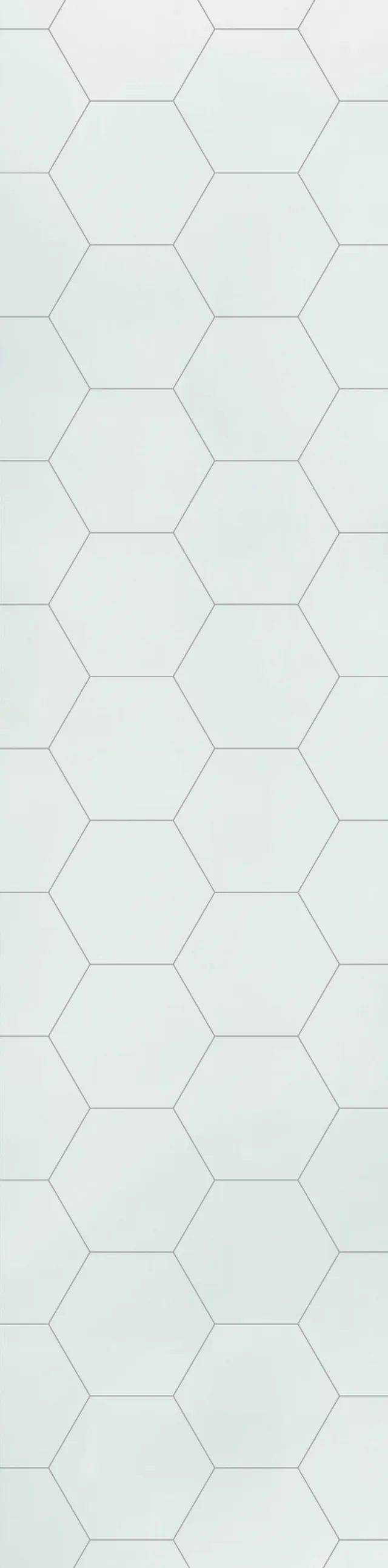 PANEL-X ELITE TILE Blanc Neige Brillant Hexagone 2400x620