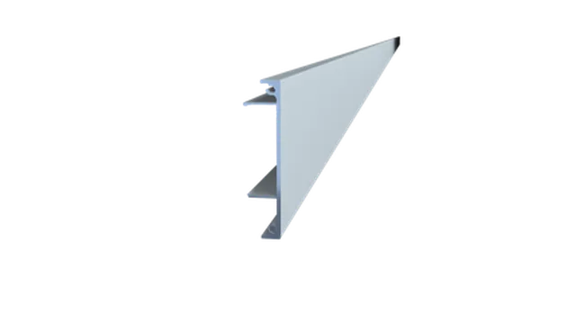 E-Space profil cache Wood 2700mm, anodisé argent