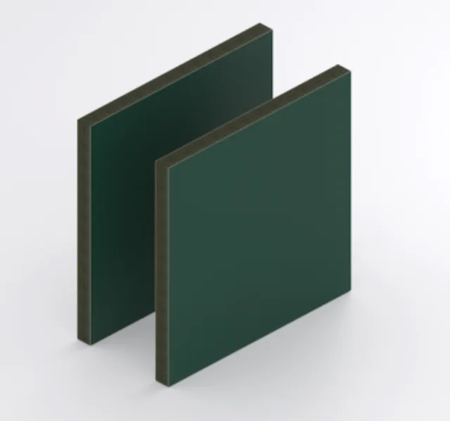 Trespa Izeon 6mm RAL 6009 Vert Sapin - Biemar Bois