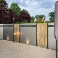 SYSTEM ALU PLUS Argenté, Kit Panneau 178 x 184 cm - Biemar Bois-1