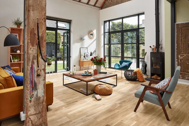 Sol Parquet Longlife PC 200 verni ultra mat Chêne animé blanc structure vintage - Biemar Bois-1