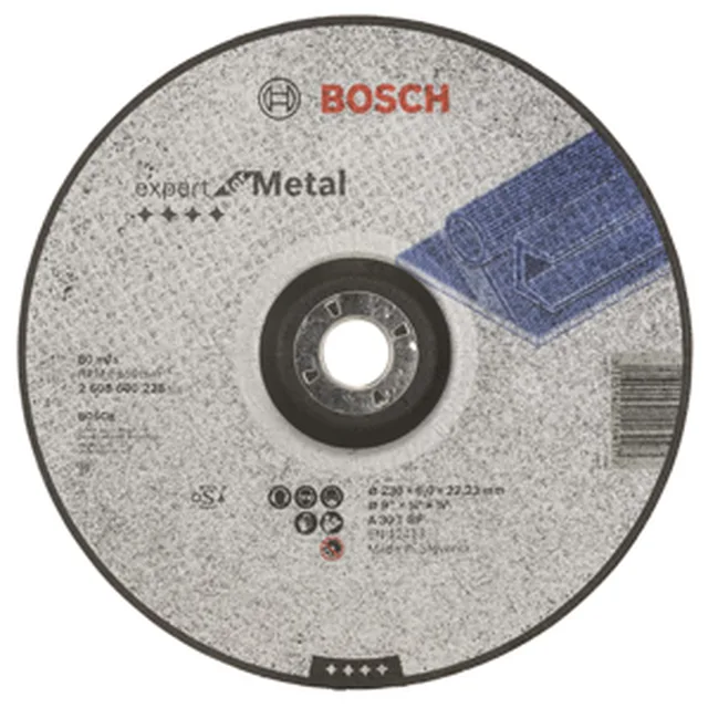 Meule à ébarber à moyeu déporté, Expert for Metal A 30 T, 230 x 6 mm