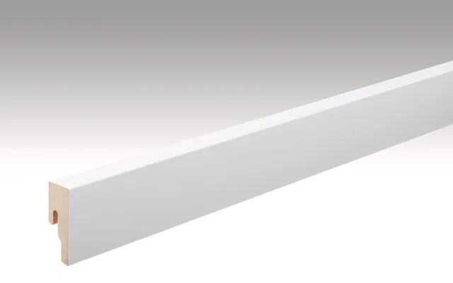 Plinthe 8 PK Blanc Uni Brillant FD - Biemar Bois