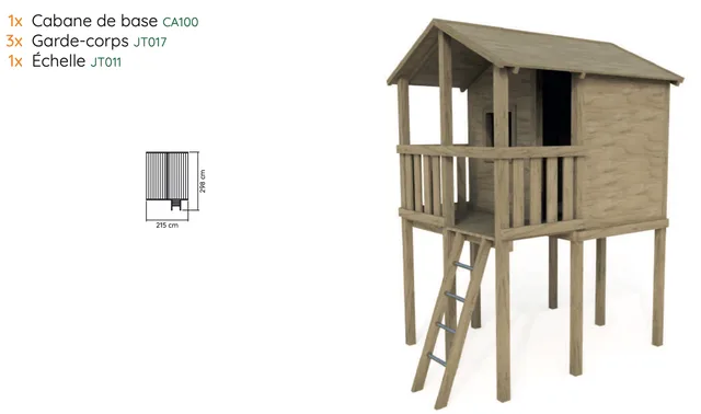 Cabane sur pilotis - Biemar Bois