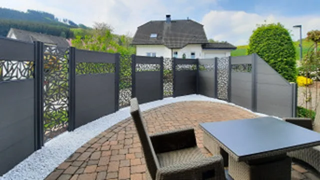 SYSTEM Gitter Trigon Anthrazit 60 x 180 cm
