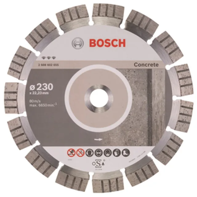 Disque à tronçonner diamanté Expert for Concrete 230 x 22,23 x 2,4 x 12 mm