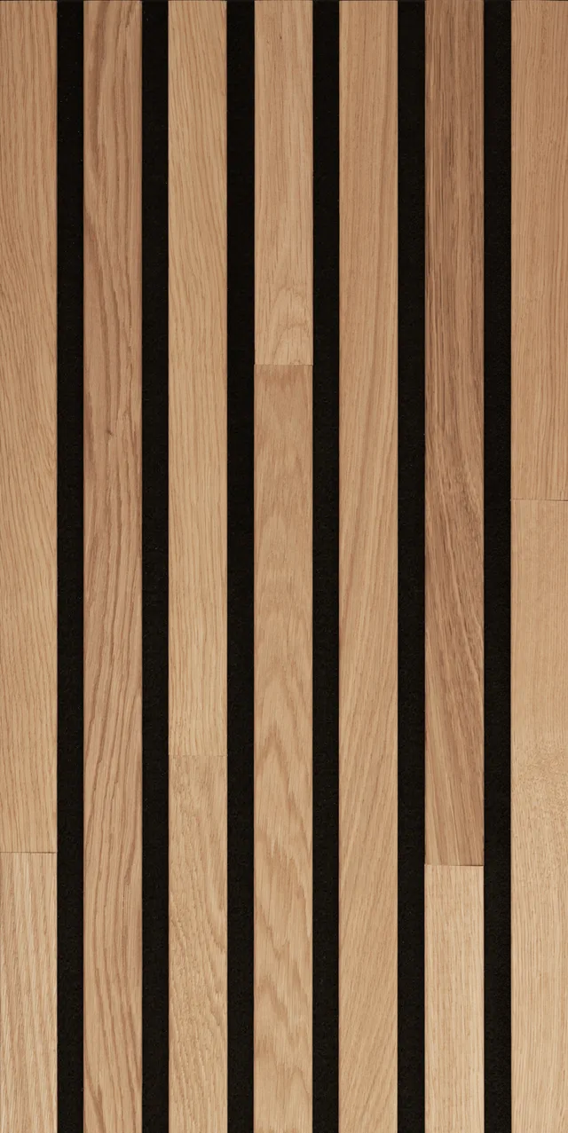Panneaux Acoustiques Acoustic Sense Chêne Massif Vernis WOOD Chêne Pure 2600x330x13mm - Biemar Bois-1