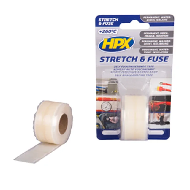 Ruban vulcanisant Stretch & Fuse - transparent 25mm x 3m