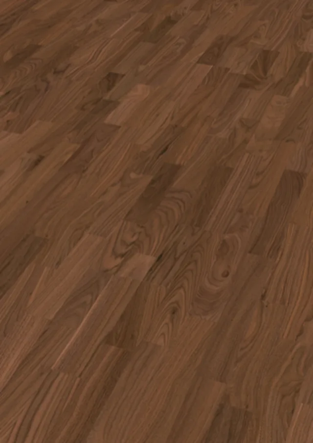 Sol Parquet longlife PC 200 | verni ultra mat Noyer d'Amérique hamonieux 9043 | brossé 2400*200*13mm