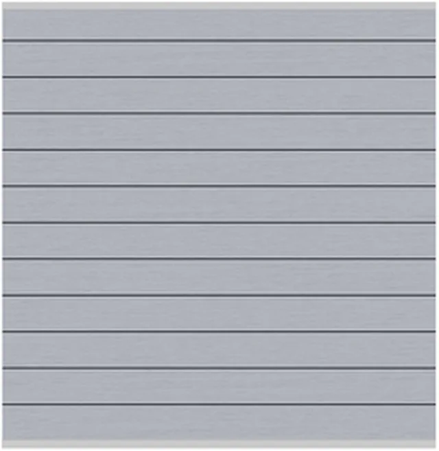 SYSTEM CLASSIC Bois Composite Gris/Argenté, Kit panneau 178 x 184 cm