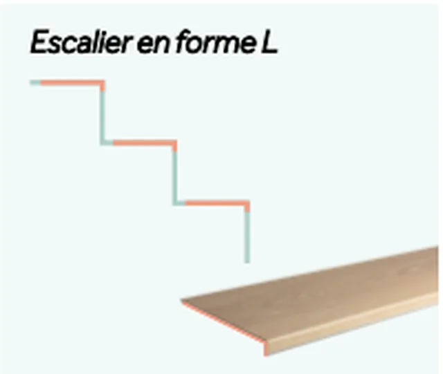 Floorify Nez de marche 90° L006 Blush 1500x200x27 - Biemar Bois
