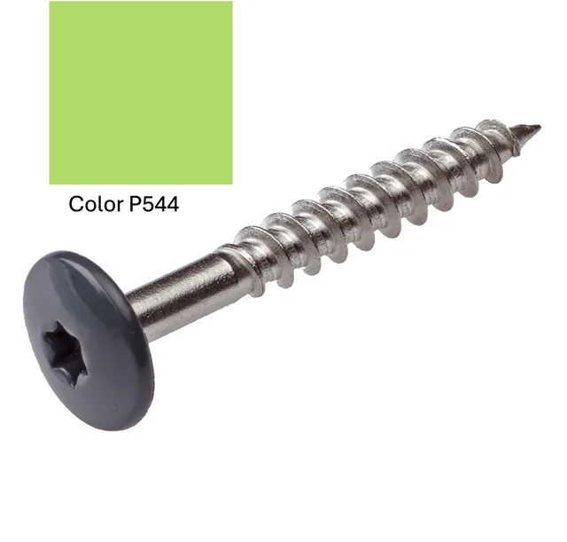 Vis Pictura PG544 vert 5,5*35 inox coloré - Biemar Bois