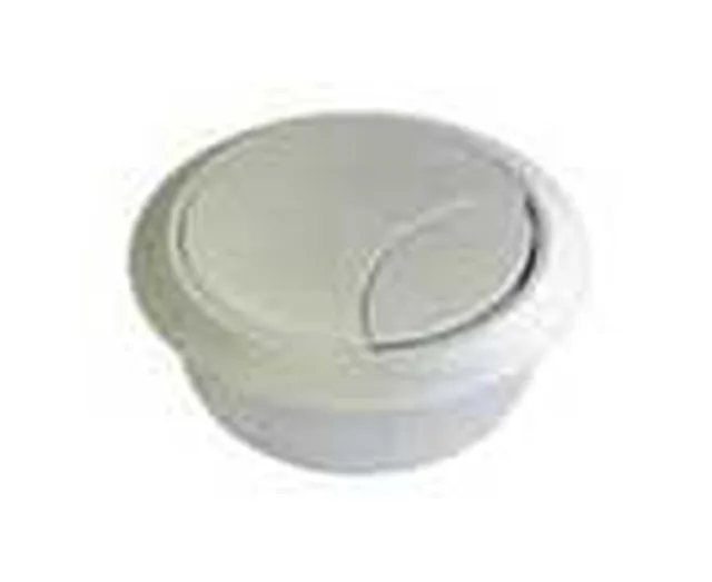 Passe câble nickel PVC 60mm - Biemar Bois
