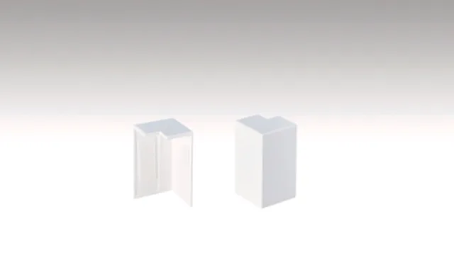 Angle extérieur conçu pour les plinthes 8PK/18PK Blanc 2001